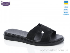 Купить Шльопанці жіночі 94 чорний замш Garti чорний