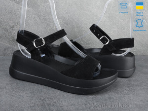 Босоніжки жіночі 9652-1 Ailinda чорний оптом от Optomarket