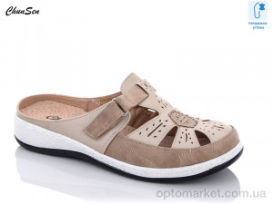 Купить Шльопанці жіночі 9763-7 Chunsen бежевий