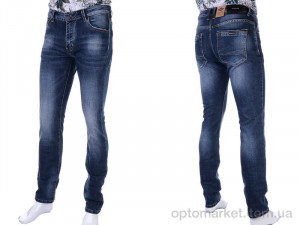 Брюки мужчины A2295 Fang Jeans синий  оптом от Optomarket