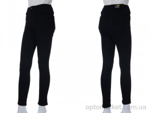 Брюки женские DF562 New jeans черный  оптом от Optomarket