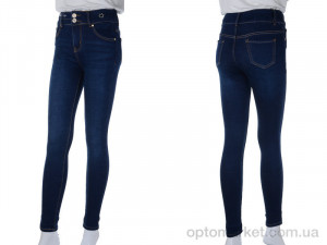 Брюки женские DF589 New jeans синий  оптом от Optomarket
