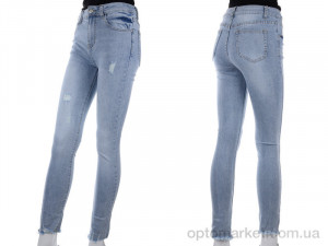 Брюки женские DT629 blue New jeans голубой  оптом от Optomarket