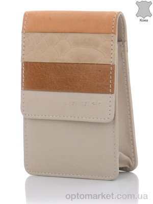 Купить Визитница женская EL2390 beige Lecerf бежевый