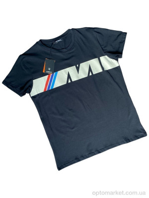 Футболка чоловічі A001-7 navy B.W синій  оптом от Optomarket