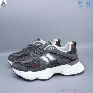 Кросівки жіночі A0025-20 шкіра піна Stilli сірий  оптом от Optomarket