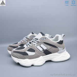 Кросівки жіночі A0025-21 шкіра піна Stilli сірий  оптом от Optomarket