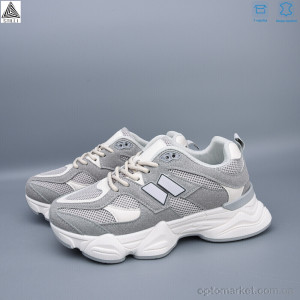 Кросівки жіночі A0025-23 шкіра піна Stilli сірий оптом от Optomarket