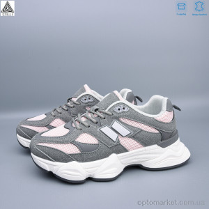 Кросівки жіночі A0025-30 шкіра піна Stilli сірий  оптом от Optomarket