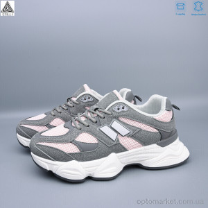 Кросівки жіночі A0025-30 шкіра піна Stilli сірий  оптом от Optomarket