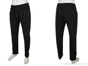 Спортивні штаны чоловічі A004-2 black Tommy Parker чорний  оптом от Optomarket