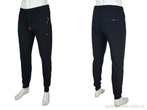 Спортивні штаны чоловічі A004-4 navy Tommy Parker синій  оптом от Optomarket