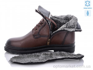 Черевики чоловічі A005 brown BULL коричневий  оптом от Optomarket