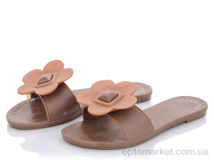 Купить Шльопанці жіночі A038 beige Class Shoes коричневий