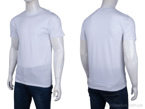 Футболка чоловічі A101 (01742) white Verton білий  оптом от Optomarket