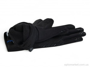 Рукавички чоловічі A13-111 black Number one чорний  оптом от Optomarket