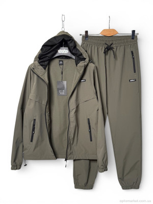 Спортивний костюм чоловічі A153 d.green Audsa зелений  оптом от Optomarket