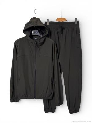 Купить Спортивний костюм чоловічі A155 d.green Audsa зелений