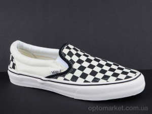 Сліпони чоловічі A1651-1 V-ans білий  оптом от Optomarket