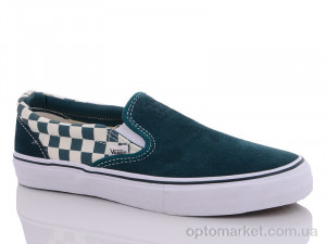 Купить Сліпони чоловічі A1653 green V-ans зелений