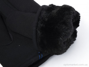 Рукавички чоловічі A17-5 black Number one чорний  оптом от Optomarket