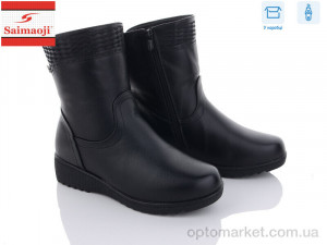 Купить Чоботи жіночі A21-1 Saimaoji чорний