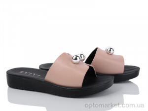 Купить Шльопанці жіночі A21-4 YiYi коричневий