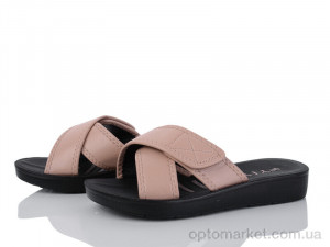 Купить Шльопанці жіночі A22-4 YiYi коричневий