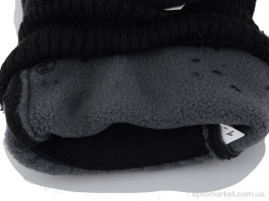 Рукавички чоловічі A29-1M фліс Королева чорний  оптом от Optomarket