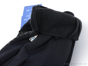 Рукавички чоловічі A3-02 black Королева чорний  оптом от Optomarket