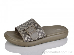 Купить Шльопанці жіночі A3 коричневий Luofu коричневий