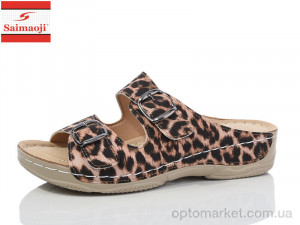 Купить Шльопанці жіночі A305-16 Saimaoji коричневий