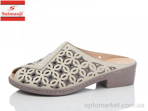 Купить Шльопанці жіночі A309-5 Saimaoji бежевий