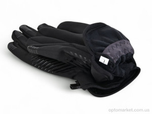 Рукавички чоловічі A31-07 black N.ke чорний  оптом от Optomarket