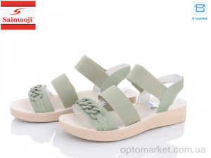 Купить Босоніжки жіночі A3302-16 Saimaoji зелений