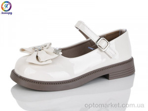 Купить Туфлі дитячі A4-13A Леопард бежевий