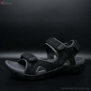 Сандалі чоловічі A513-2 Vegas чорний  оптом от Optomarket