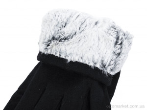 Рукавички чоловічі A6-06 black Королева чорний  оптом от Optomarket