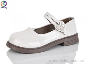 Купить Туфлі дитячі A6-13A Леопард бежевий