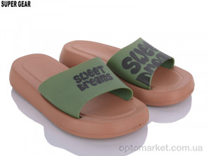 Купить Шльопанці жіночі A6216 khaki Super Gear зелений