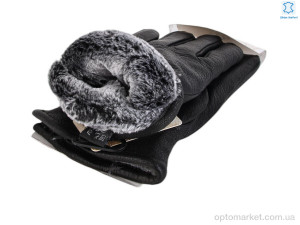 Рукавички чоловічі A63-1 black олень Paidi чорний  оптом от Optomarket