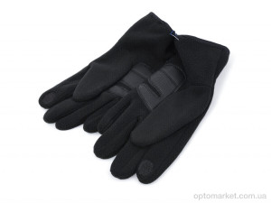 Рукавички чоловічі A7-03 black Королева чорний  оптом от Optomarket