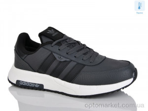 Кросівки чоловічі A723-11 термо A.idas сірий оптом от Optomarket