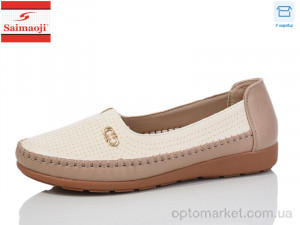 Купить Туфлі жіночі A73-16 Saimaoji бежевий