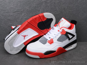 Кросівки чоловічі A9035-2 ліцензія J.rdan білий  оптом от Optomarket