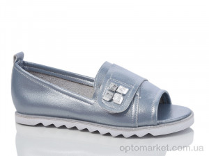 Купить Босоніжки жіночі A996-2 l.blue Башили блакитний