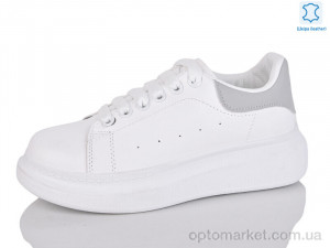 Купить Кросівки жіночі AA607-7 шкіра Xifa білий