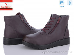 Купить Черевики жіночі AB18-10 Saimaoji бордовий