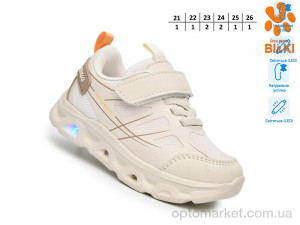 Кросівки дитячі AB60047H LED Bi&Ki бежевий  оптом от Optomarket