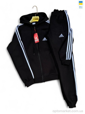 Спортивний костюм чоловічі Ads чорний A.idas чорний  оптом от Optomarket